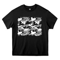 Black black and white camouflage background Heavy Core Tee - Artiststas