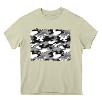 Mossy black and white camouflage background Heavy Core Tee - Artiststas