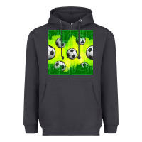 Smoke soccer balls with field  and tactics seamless pattern Heavyweight Hoodie - BundleAndBundleShop