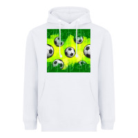 White soccer balls with field  and tactics seamless pattern Heavyweight Hoodie - BundleAndBundleShop