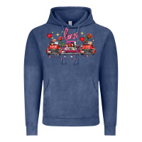Vintage Denim valentine's day farm trucks farm animals Vintage Hoodie - FaDigitalArtStudio