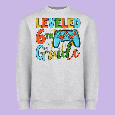 Leveled 6th Grade Heavyweight Sweatshirt Designed By Jahusdesignshop