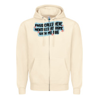 Sandshell physically here mentally at home with my dog Zipper Hoodie - MaliasSmallBusiness