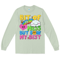 Matcha bit of a mess but doin my best Long Sleeve Tee - NancyCooperArtShop
