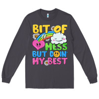 Smoke bit of a mess but doin my best Long Sleeve Tee - NancyCooperArtShop
