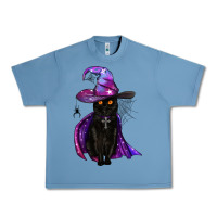Pebble Blue black witch cat Urban Heavy Tee - BundleAndBundleShop