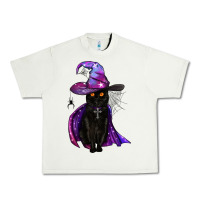 Pistachio black witch cat Urban Heavy Tee - BundleAndBundleShop