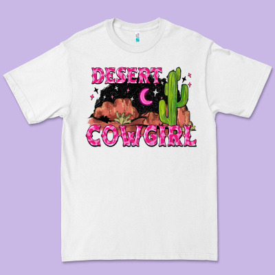 Desert Cowgirl Premium Tee Designed By Zillion Design Studio