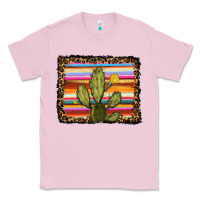 Bubblegum Pink serape leopard cactus Classic Tee - RanaPortraitStore