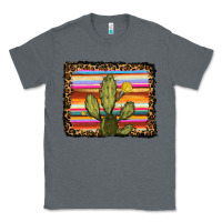 Charcoal Heather serape leopard cactus Classic Tee - RanaPortraitStore