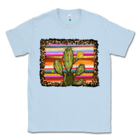 Dusty Blue serape leopard cactus Classic Tee - RanaPortraitStore