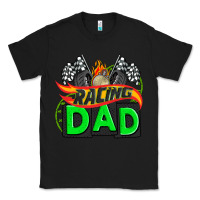 Black racing dad with racing  equipment Classic Tee - AdoDesignShop