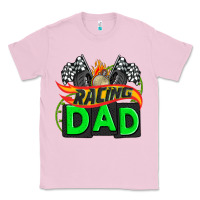 Bubblegum Pink racing dad with racing  equipment Classic Tee - AdoDesignShop