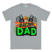 Heather Grey racing dad with racing  equipment Classic Tee - AdoDesignShop