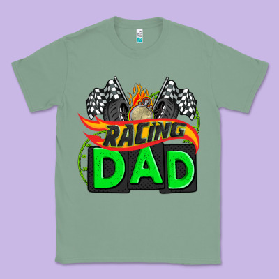 Racing Dad With Racing  Equipment Classic Tee Designed By Adodesignshop