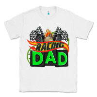 White racing dad with racing  equipment Classic Tee - AdoDesignShop