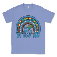 Colony Blue in april we wear blue autism awareness leopard rainbow Classic Tee - Artiststas