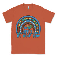 Copper in april we wear blue autism awareness leopard rainbow Classic Tee - Artiststas