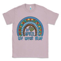 Lilac in april we wear blue autism awareness leopard rainbow Classic Tee - Artiststas