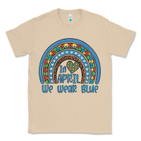 Mushroom in april we wear blue autism awareness leopard rainbow Classic Tee - Artiststas