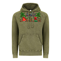 Vintage Olive hello summer Vintage Hoodie - CowhideDigitalArt