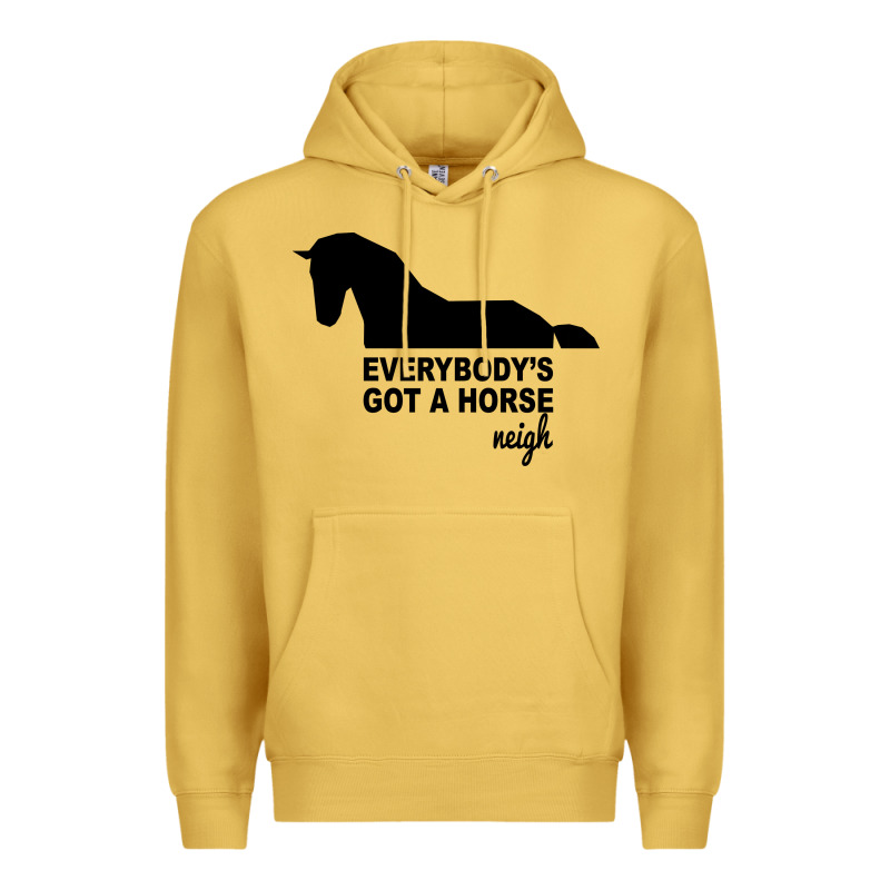 Everybody's Gotta Horse Neigh Premium Hoodie by Bettercallsaul | Teevron