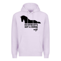 Lilac everybody's gotta horse neigh Premium Hoodie - Bettercallsaul