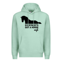Seafoam everybody's gotta horse neigh Premium Hoodie - Bettercallsaul