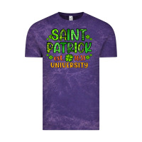 Cloud Purple saint patrick university Vintage Tee - Artiststas