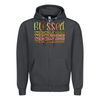 Smoke retro blessed redeemed quotes Zipper Hoodie - MaliasSmallBusiness