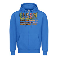 True Royal retro blessed redeemed quotes Zipper Hoodie - MaliasSmallBusiness