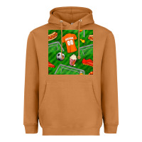 Meerkat soccer ball uniform and shoes seamless pattern Heavyweight Hoodie - BundleAndBundleShop