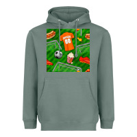 Sage soccer ball uniform and shoes seamless pattern Heavyweight Hoodie - BundleAndBundleShop