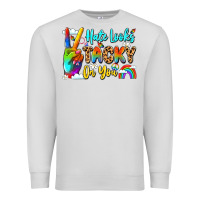 Dove Grey hate looks tacky on you Premium Sweatshirt - LillyAllenDesigns