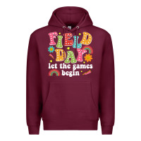 Burgundy field day let the games begin Premium Hoodie - JahusDesignShop