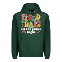 Sports Green field day let the games begin Premium Hoodie - JahusDesignShop