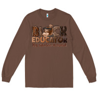 Chestnut black educator by popular demand Long Sleeve Tee - NancyCooperArtShop
