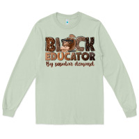 Matcha black educator by popular demand Long Sleeve Tee - NancyCooperArtShop