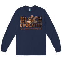 Navy black educator by popular demand Long Sleeve Tee - NancyCooperArtShop