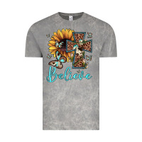 Cloud Rock believe leopard cross sunflower butterfly Vintage Tee - JahusDesignShop