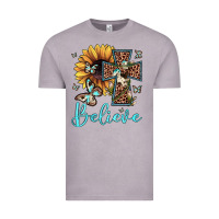 Vintage Zinc believe leopard cross sunflower butterfly Vintage Tee - JahusDesignShop