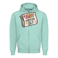 Seafoam breaking news everything will be alright Zipper Hoodie - MaliasSmallBusiness