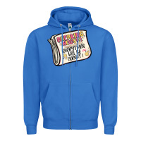 True Royal breaking news everything will be alright Zipper Hoodie - MaliasSmallBusiness