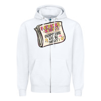 White breaking news everything will be alright Zipper Hoodie - MaliasSmallBusiness