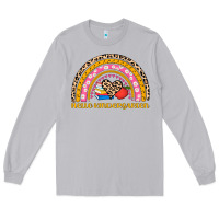 Moon Dust back to school rainbow hello kindergarten Long Sleeve Tee - AdoDesignShop