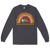 Smoke back to school rainbow hello kindergarten Long Sleeve Tee - AdoDesignShop