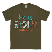 Army Green he is risen Classic Tee - Artiststas