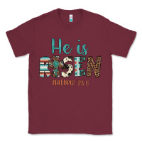 Burgundy he is risen Classic Tee - Artiststas