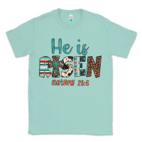 Seafoam he is risen Classic Tee - Artiststas