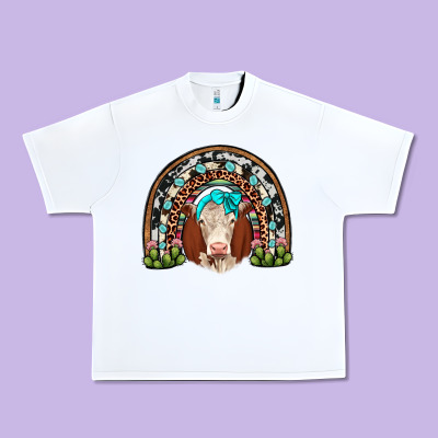 Hereford Rainbow Urban Heavy Tee Designed By Jahusdesignshop